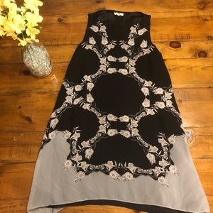 Flower Patterned Shift Dress